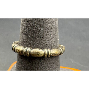 Vintage Pandora Ale Sterling Silver 925 Bamboo Style Stacking Ring Size 7.5